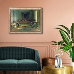 «The Junta of the Philippines, 1815 2» в интерьере классической гостиной над диваном