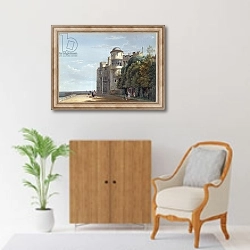 «The North Terrace, Windsor Castle, looking East» в интерьере в классическом стиле над комодом