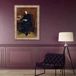 «Alexander Dumas Fils 1877» в интерьере в классическом стиле в фиолетовых тонах