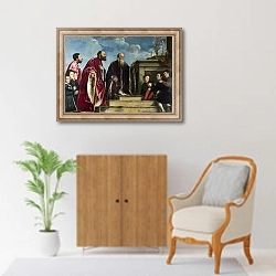 «Семья Вендрамин» в интерьере в классическом стиле над комодом