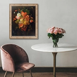 «Fruit and Flowers 2» в интерьере в классическом стиле над креслом