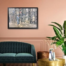 «Bond Street, 1999» в интерьере классической гостиной над диваном
