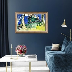 «The Wind in the Willows 43» в интерьере в классическом стиле в синих тонах