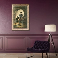 «Arthur, or Hubert» в интерьере в классическом стиле в фиолетовых тонах