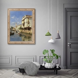«Каналы Венеции» в интерьере коридора в классическом стиле