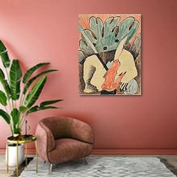 «Untitled» в интерьере современной гостиной в розовых тонах