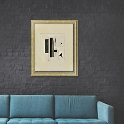 «Untitled» в интерьере в стиле лофт с черной кирпичной стеной