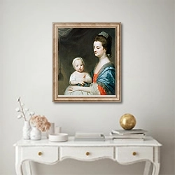 «Mrs Marton and her son Oliver» в интерьере в классическом стиле над столом