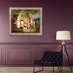 «Evening, 1799» в интерьере в классическом стиле в фиолетовых тонах