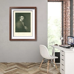 «Сэр Джошуа Рейнольдс» в интерьере современного кабинета на стене