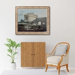 «Castle of San Angelo, Rome» в интерьере в классическом стиле над комодом