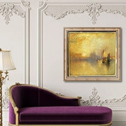 «Opalescent Venice» в интерьере в классическом стиле над банкеткой