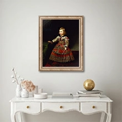 «The Infanta Maria Margarita of Austria as a Child» в интерьере в классическом стиле над столом
