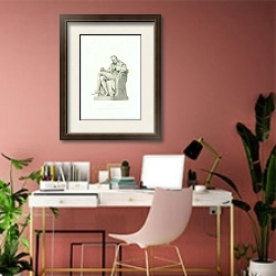 «Wilberforgce 1» в интерьере современного кабинета в розовых тонах