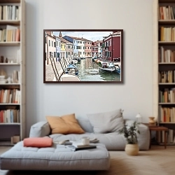 «Венеция, Италия. Краски улиц Бурано №10» в интерьере 