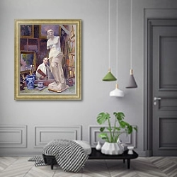 «Ernest Renoux in his Studio, 50, rue Saint-Didier» в интерьере коридора в классическом стиле