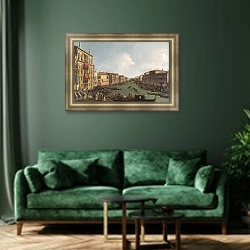«Венеция - Регата на Гранд Канал е» в интерьере в классическом стиле над комодом
