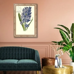 «Hyacinth» в интерьере классической гостиной над диваном