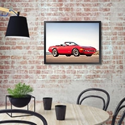 «Ferrari 365 GTS 4 Daytona Spider '1970–74» в интерьере кухни в стиле лофт с кирпичной стеной