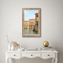 «Palazzo Ca’ Foscari, Venice» в интерьере в классическом стиле над столом