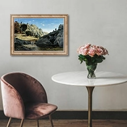 «Memories of Ollioules gorge, 1861» в интерьере в классическом стиле над креслом