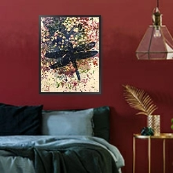 «Dragonfly» в интерьере гостиной в оливковых тонах