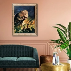 «Moby Dick» в интерьере классической гостиной над диваном