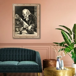 «Barthold Georg Niebuhr» в интерьере классической гостиной над диваном