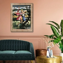 «Lorna Doone» в интерьере классической гостиной над диваном