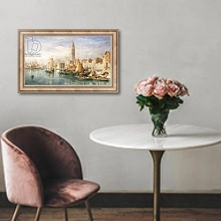 «Venice, 2» в интерьере в классическом стиле над креслом
