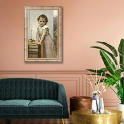 «Yvonne» в интерьере классической гостиной над диваном