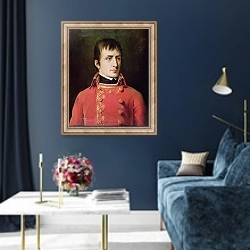 «Napoleon Bonaparte 1796» в интерьере в классическом стиле в синих тонах