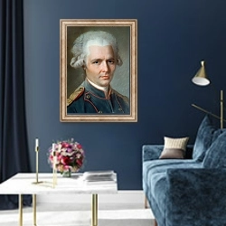 «Pierre Choderlos de Laclos» в интерьере в классическом стиле в синих тонах