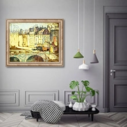 «Paris, Le Pont Neuf,» в интерьере коридора в классическом стиле
