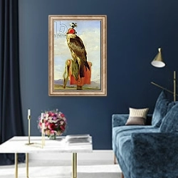 «Hooded Falcon» в интерьере в классическом стиле в синих тонах