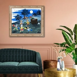 «Brer Rabbit 19» в интерьере классической гостиной над диваном