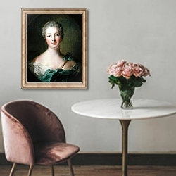 «Madame de Pompadour 1748» в интерьере в классическом стиле над креслом