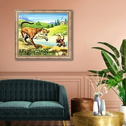 «Brer Rabbit 59» в интерьере классической гостиной над диваном