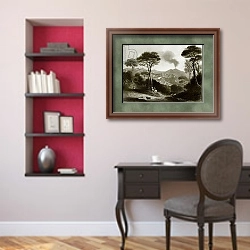 «Naples» в интерьере кабинета в классическом стиле над столом