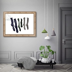 «Six Socks, 2003» в интерьере коридора в классическом стиле