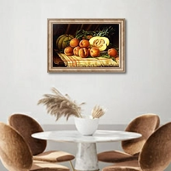 «Melons, Peaches and Pineapple,» в интерьере кухни над кофейным столиком