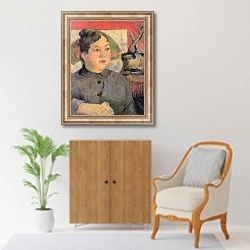 «Портрет мадам Александры Колер» в интерьере в классическом стиле над комодом