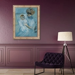 «Maternity 2» в интерьере в классическом стиле в фиолетовых тонах