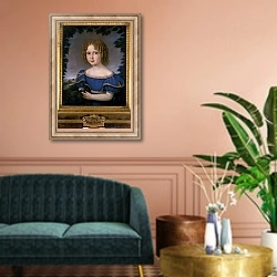 «Amalie Maria-de-Gloria» в интерьере классической гостиной над диваном