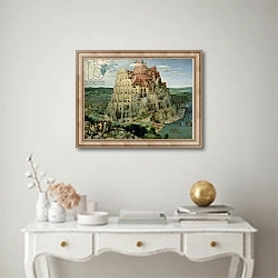 «Tower of Babel, 1563 2» в интерьере в классическом стиле над столом