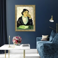 «Арлезианка (Мадам Жину)» в интерьере в классическом стиле в синих тонах