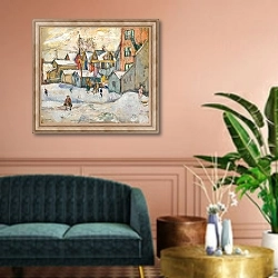 «The Bronx» в интерьере классической гостиной над диваном