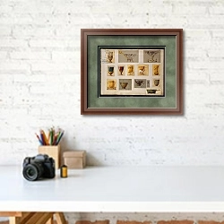 «Selection of designs, House of Carl Faberge 2» в интерьере современного кабинета над столом