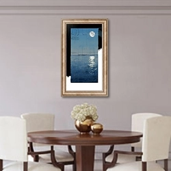 «Genesis Day 2: Waters, 2014, digital painting» в интерьере столовой в классическом стиле