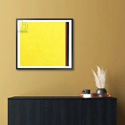 «Go to Yellow» в интерьере в стиле минимализм над комодом